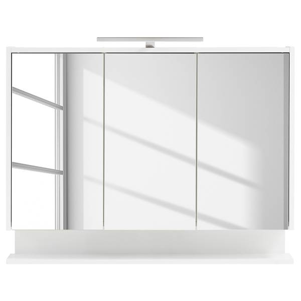 Armoire de toilette Flag II Éclairage intégré - Blanc - Largeur : 94 cm