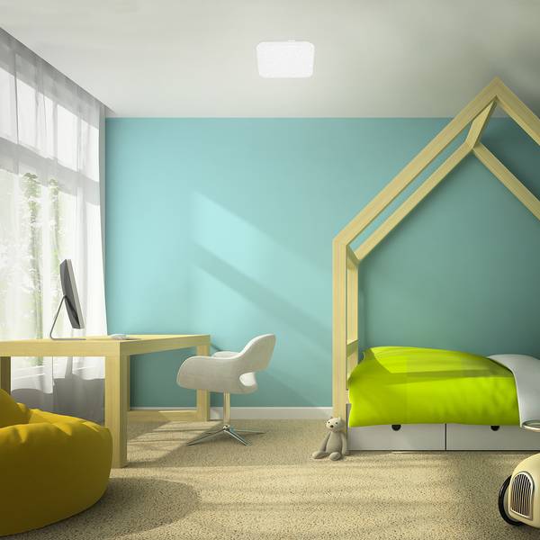 Plafonnier LED Vipe Blanc - Fer - Polycarbonate - 22 x 5 x 22 cm