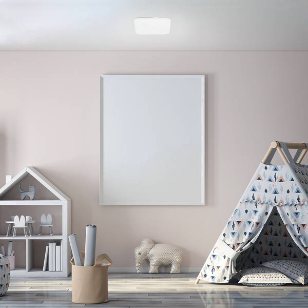 Plafonnier LED Vipe Blanc - Fer - Polycarbonate - 22 x 5 x 22 cm