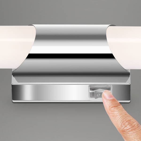 LED-Wandleuchte Klak Polycarbonat / Eisen - 1-flammig - Tiefe: 32 cm
