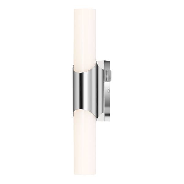 LED-Wandleuchte Klak Polycarbonat / Eisen - 1-flammig - Tiefe: 32 cm