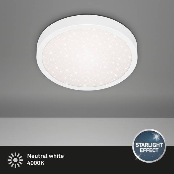 LED-Deckenleuchte Runa II Polycarbonat / Eisen - 1-flammig - Weiß