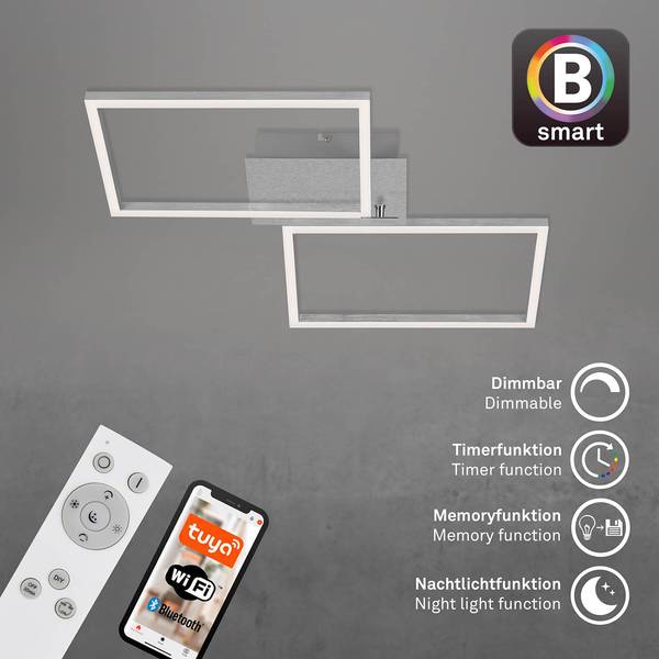 LED-Deckenleuchte Frame S I Polycarbonat / Eisen - 1-flammig