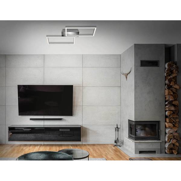 LED-Deckenleuchte Frame S I Polycarbonat / Eisen - 1-flammig