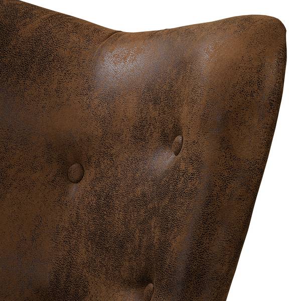 Sessel BRAZIL Microfaser Goda: Schokoladenbraun - Dunkelbraun - Ohne Hocker