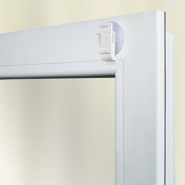 Haftfix-Träger für Doppel-/Duo- Rollo ABS Kunststoff - Weiß