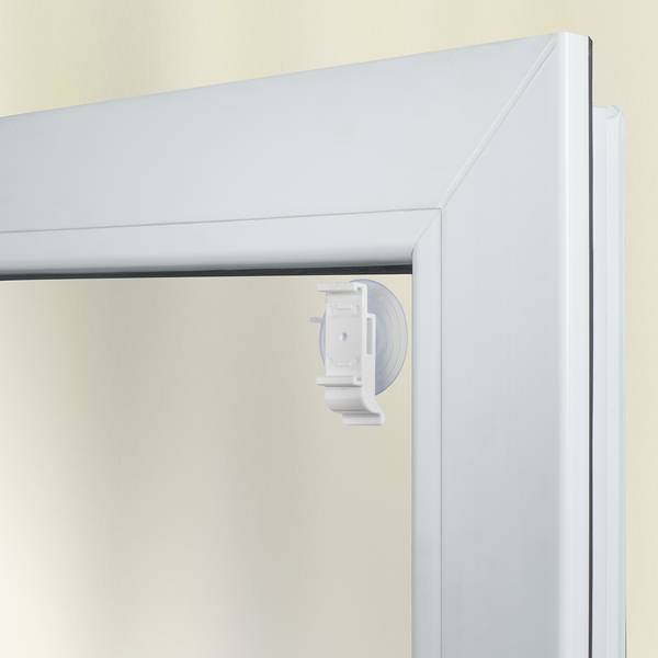 Haftfix-Träger für Doppel-/Duo- Rollo ABS Kunststoff - Weiß