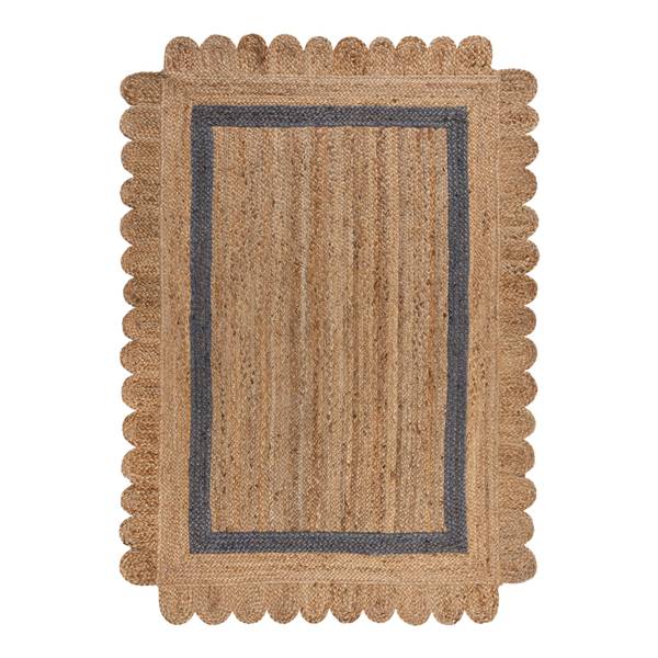 Juteteppich Grace Jute - Grau - 200 x 290 cm
