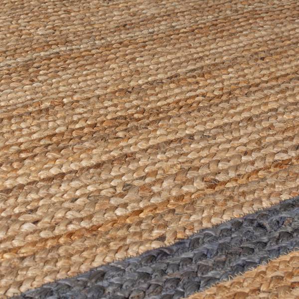 Juteteppich Grace Jute - Grau - 200 x 290 cm