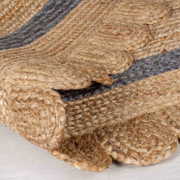 Juteteppich Grace Jute - Grau - 200 x 290 cm