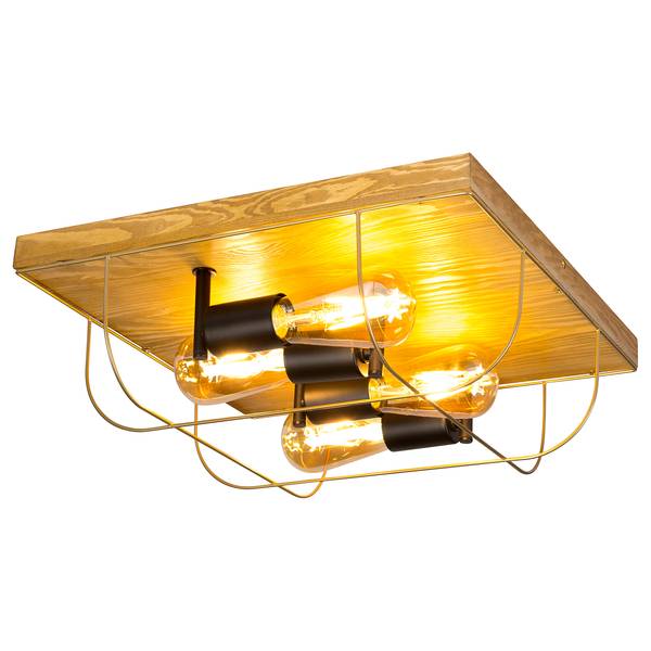 Massive Deckenlampe Alrakis In Stahl – 3x E14, Inklusive Leuchtmittel, Energieeffizienzklasse A