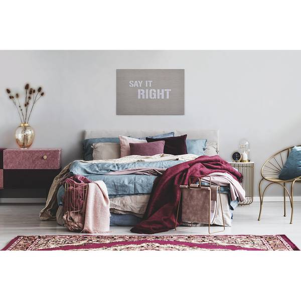 Canvas Message Poliestere PVC / Legno di abete rosso - Beige / Grigio