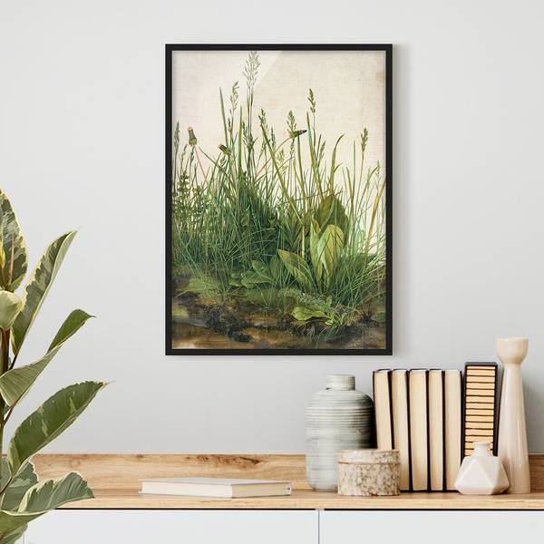 Bild Albrecht Dürer Das große Rasenstück Papier / Kiefer - Grün - 50 x 70 cm