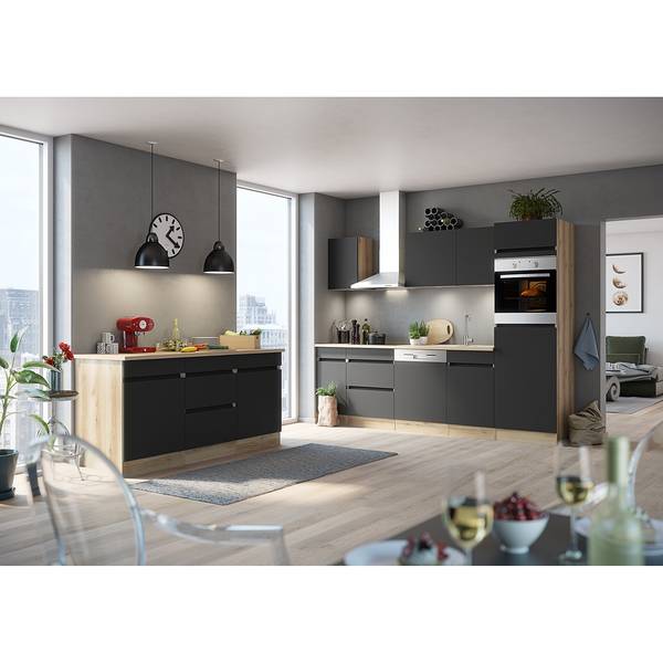 Gootsteenonderkast Optiklar I antracietkleurig - Breedte: 50 cm