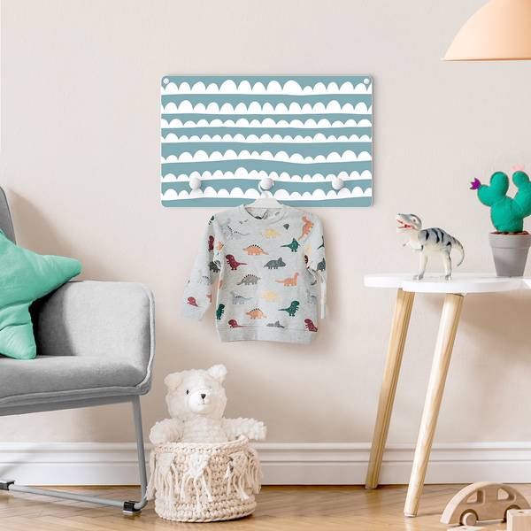 Appendiabiti Montagne stilizzate Celeste chiaro