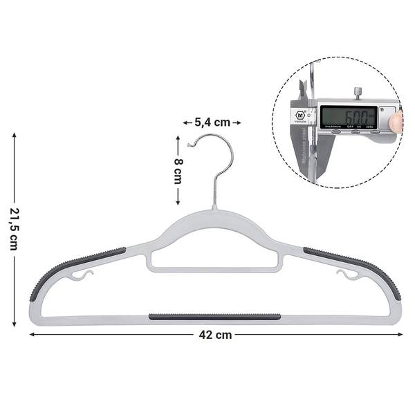 Gruccia Megina (30) ABS - Grigio chiaro / Grigio scuro