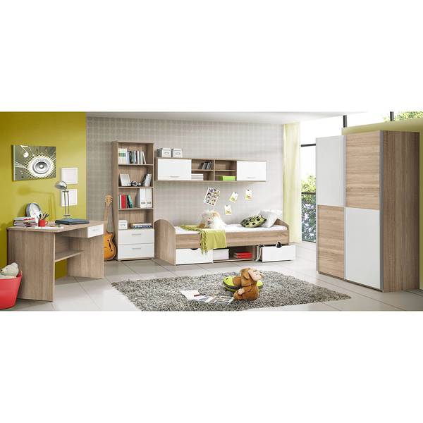 Kleiderschrank Lupo Beige - Weiß - Edelstahl - 120 x 191 x 61 cm