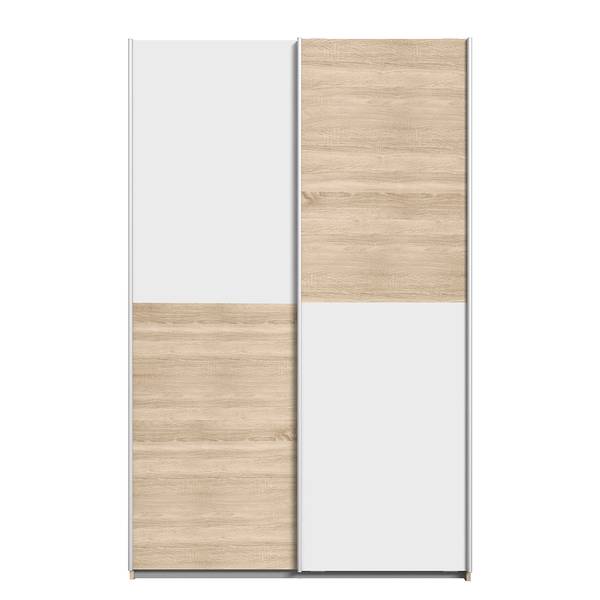 Kleiderschrank Lupo Beige - Weiß - Edelstahl - 120 x 191 x 61 cm
