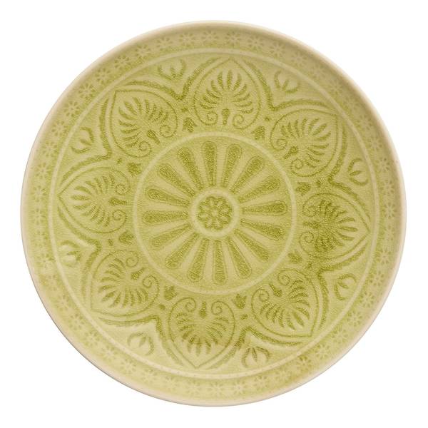 Piatto SUMATRA Grès - Verde chiaro - HellVerde - Diametro: 25 cm