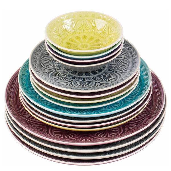 Piatto SUMATRA Grès - Verde chiaro - HellVerde - Diametro: 25 cm