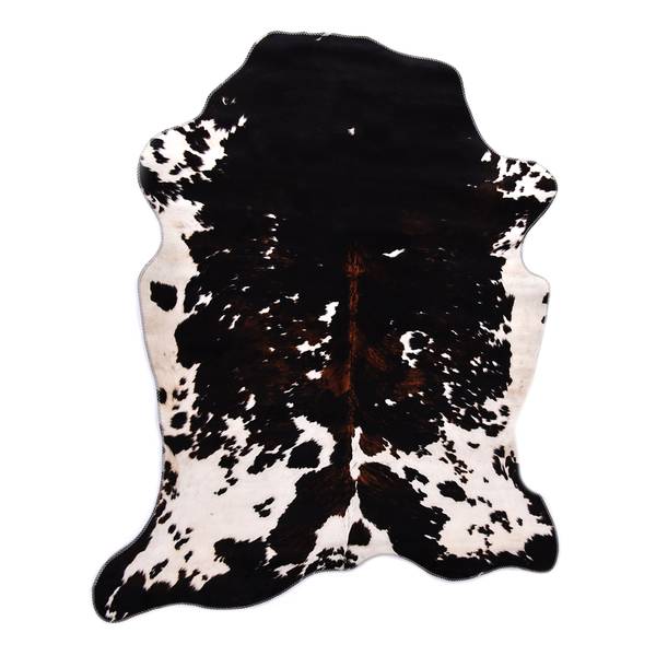 Kunstfell Emilia 615 Polyester - Schwarz / Weiß - 150 x 190 cm