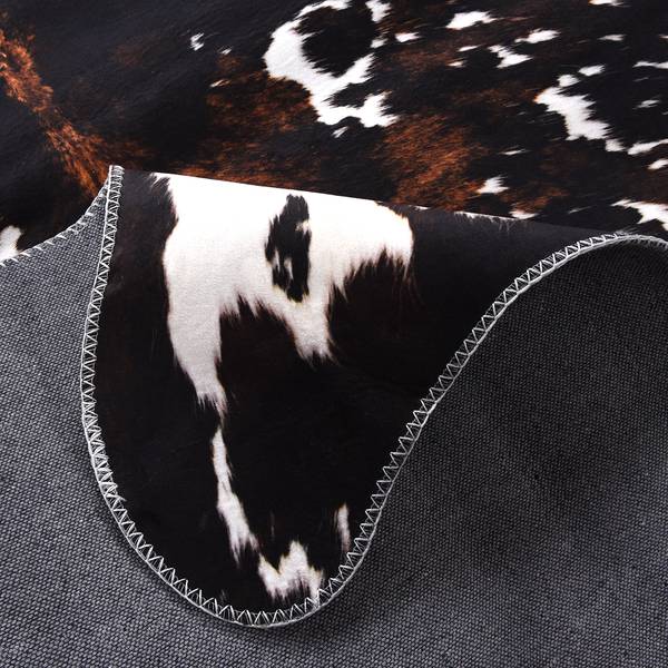 Kunstfell Emilia 615 Polyester - Schwarz / Weiß - 150 x 190 cm