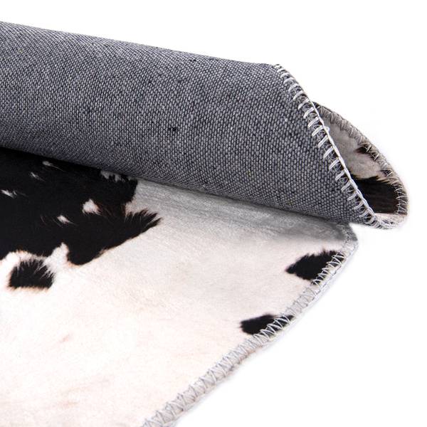 Kunstfell Emilia 615 Polyester - Schwarz / Weiß - 150 x 190 cm