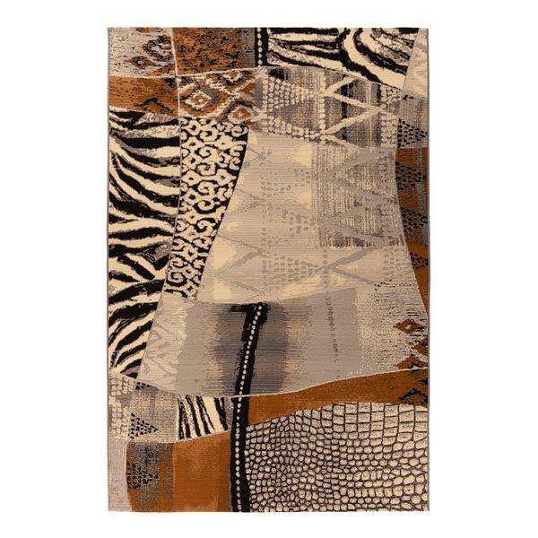 Kurzflorteppich Aurora 042 Kunstfaser - Mehrfarbig - 80 x 165 cm