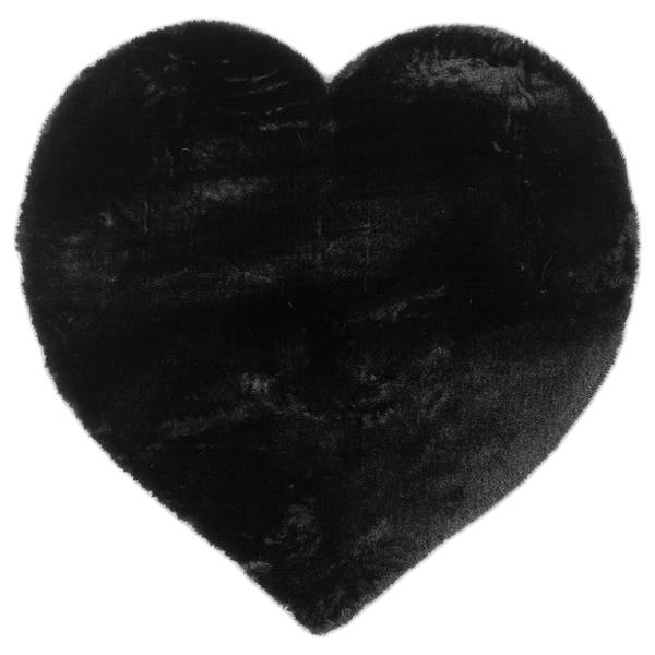 Kurzflorteppich Chiara III Polyester - Schwarz