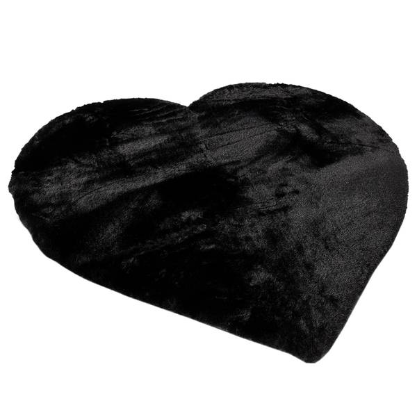 Kurzflorteppich Chiara III Polyester - Schwarz