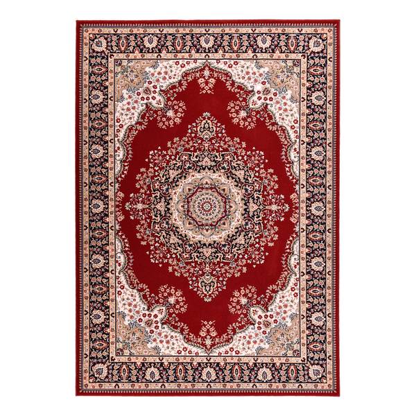 Wollteppich Dolna 809 I Schurwolle - Rot - 50 x 80 cm