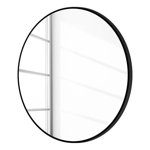 Spiegel Talos III Aluminium - Breite: 100 cm - Ohne Beleuchtung