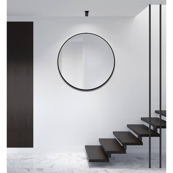 Spiegel Talos III Aluminium - Breite: 100 cm - Ohne Beleuchtung