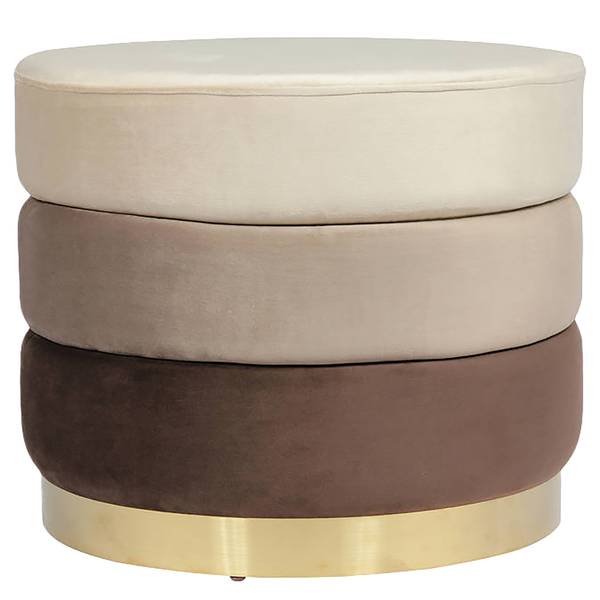 Polsterhocker Elyse Braun