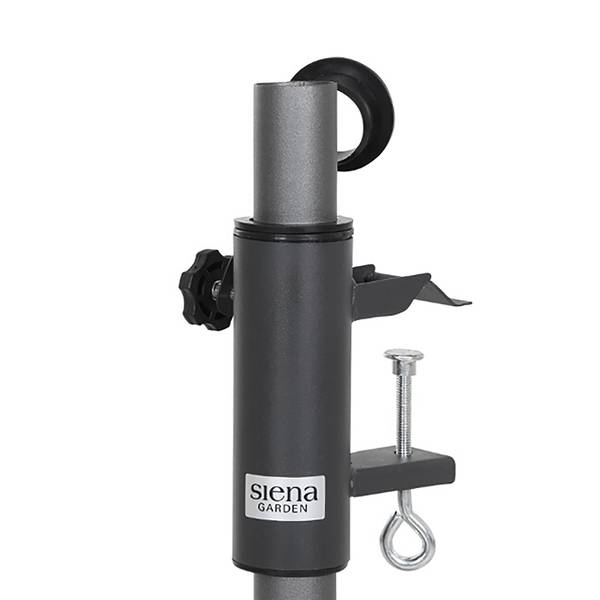 Balkonschirmklammer Universal Stahl - Schwarz