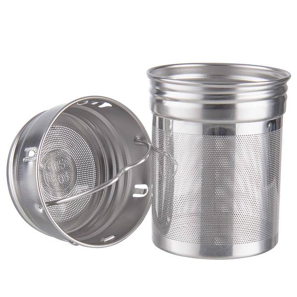 Theefles TEA TENDER borosilicaatglas/roestvrij staal/bamboe - meerdere kleuren