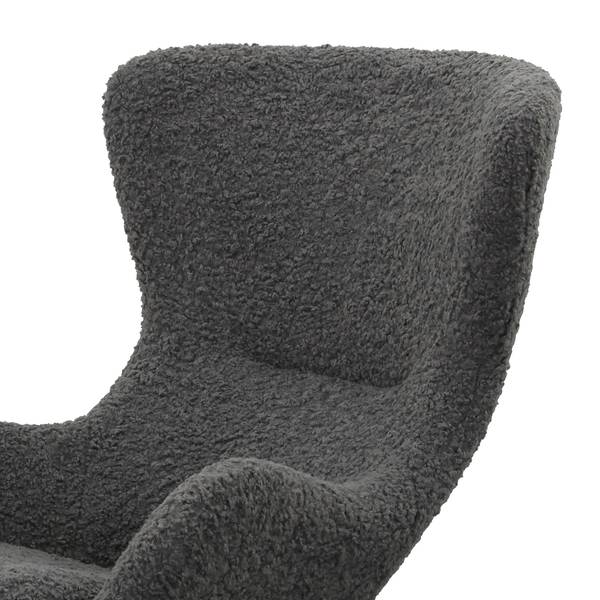 Schaukelstuhl Narbonne Teddyfell - Grau