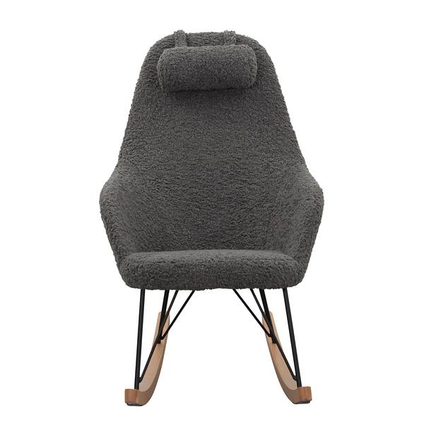 Schaukelstuhl Newman Teddyfell - Grau