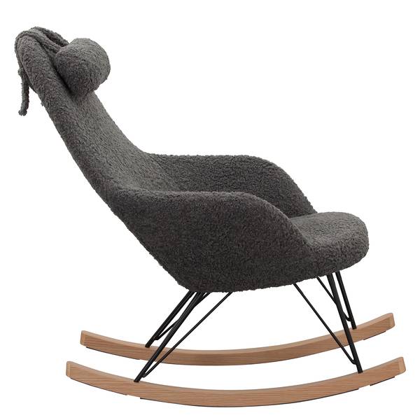 Schaukelstuhl Newman Teddyfell - Grau