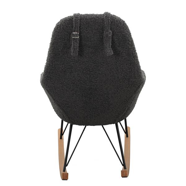 Schaukelstuhl Newman Teddyfell - Grau