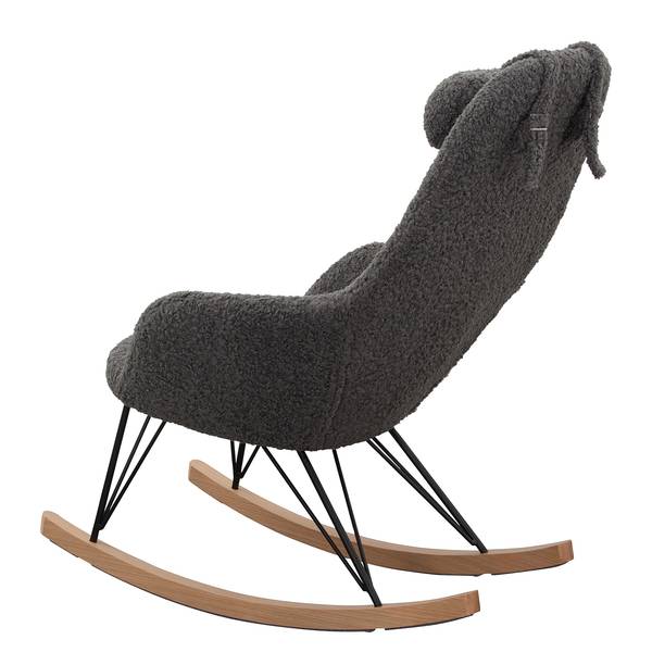 Schaukelstuhl Newman Teddyfell - Grau