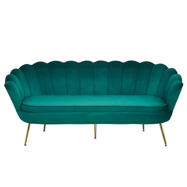 Sofa Ralemo (3-Sitzer) Samt - Grün