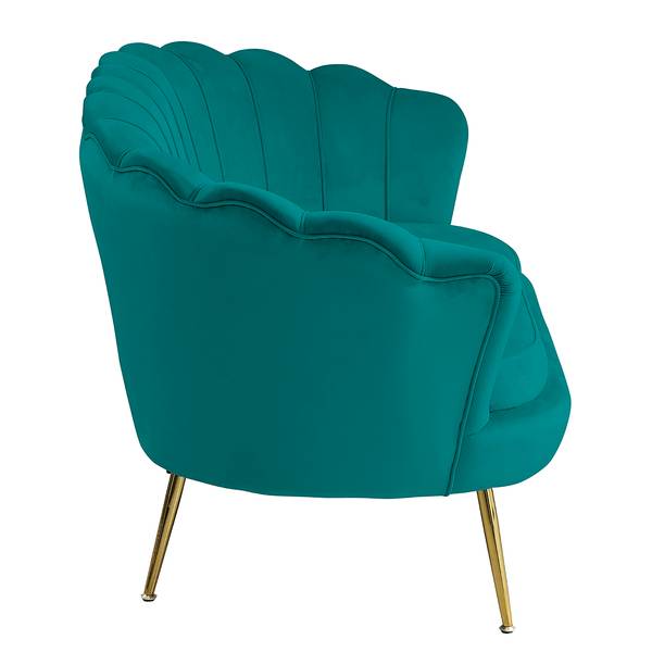 Sofa Ralemo (3-Sitzer) Samt - Grün