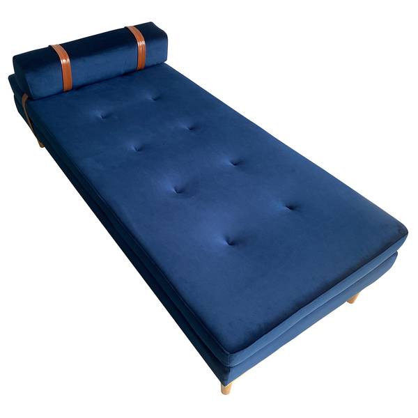 Recamieren Thasos II Samt - Marineblau