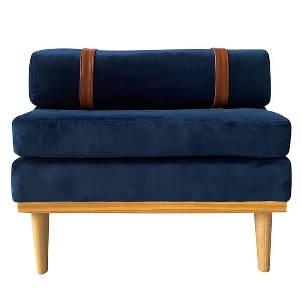 Recamieren Thasos II Samt - Marineblau