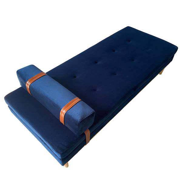 Recamieren Thasos II Samt - Marineblau