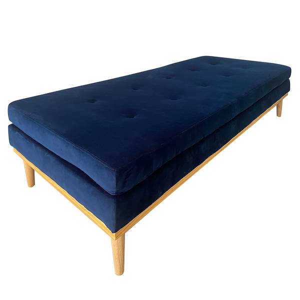 Recamieren Thasos II Samt - Marineblau