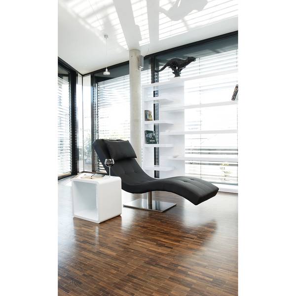 Relaxliege Topeno Kunstleder - Schwarz