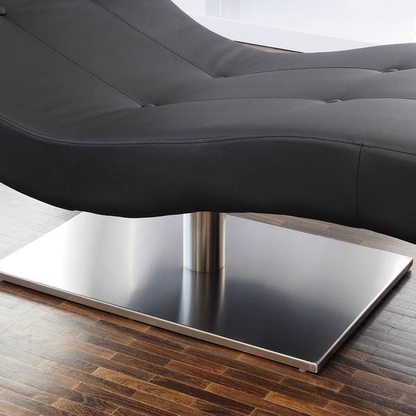 Relaxliege Topeno Kunstleder - Schwarz