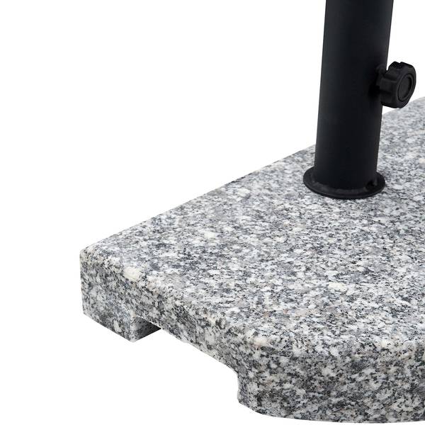 Base per ombrellone The ROCK Granito / Acciaio - Grigio